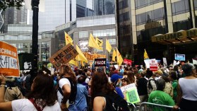 Climate March crowd Protestors at the People's Climate March.