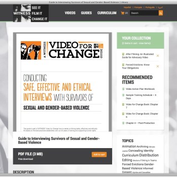 WITNESS Library: GBV Guide WITNESS Library: GBV Guide